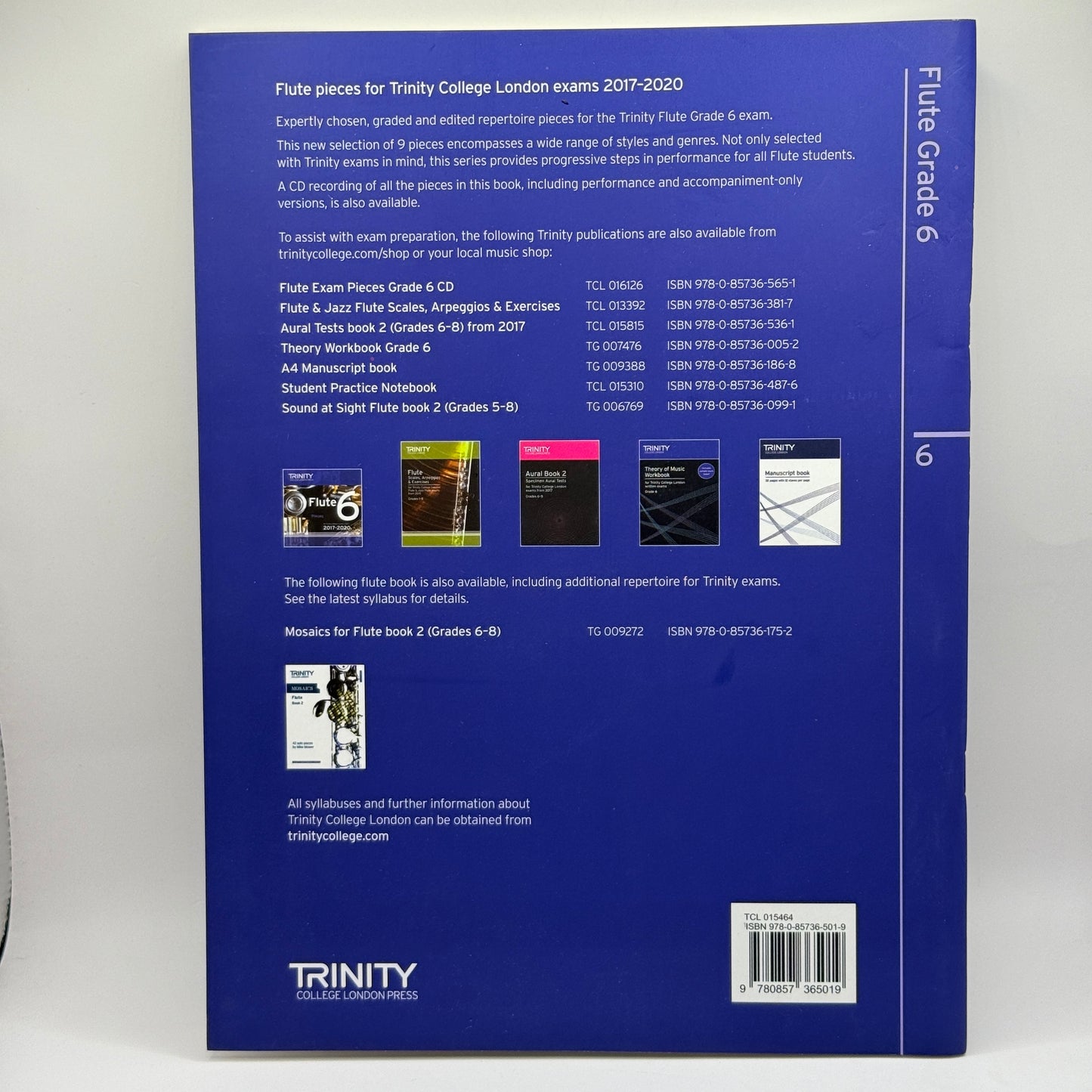 Flute Grade 6 Pieces 2017–2020 by Trinity College London Press