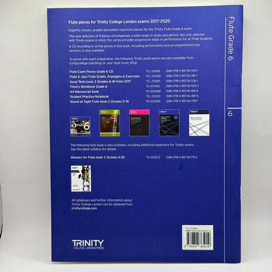 Flute Grade 6 Pieces 2017–2020 by Trinity College London Press