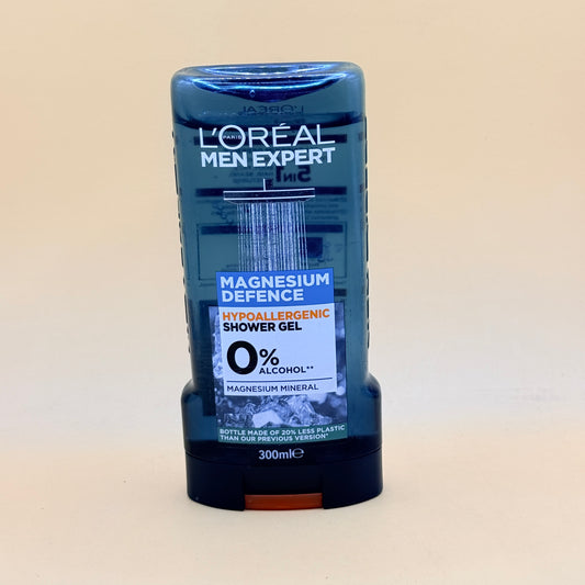 L'Oreal Men Expert Magnesium Defence Hypoallergenic Shower Gel 300mL