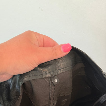 Unbranded Black Faux Leather Skinny Pants - Size S / 64cm Waist