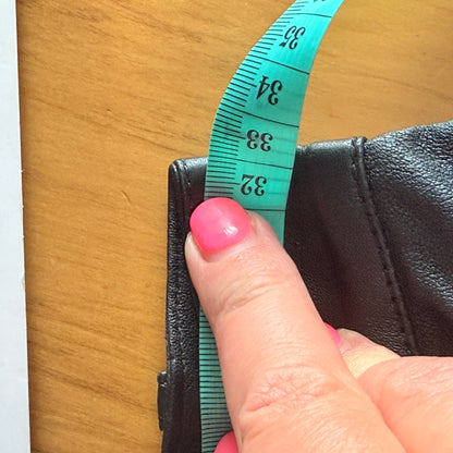 Unbranded Black Faux Leather Skinny Pants - Size S / 64cm Waist