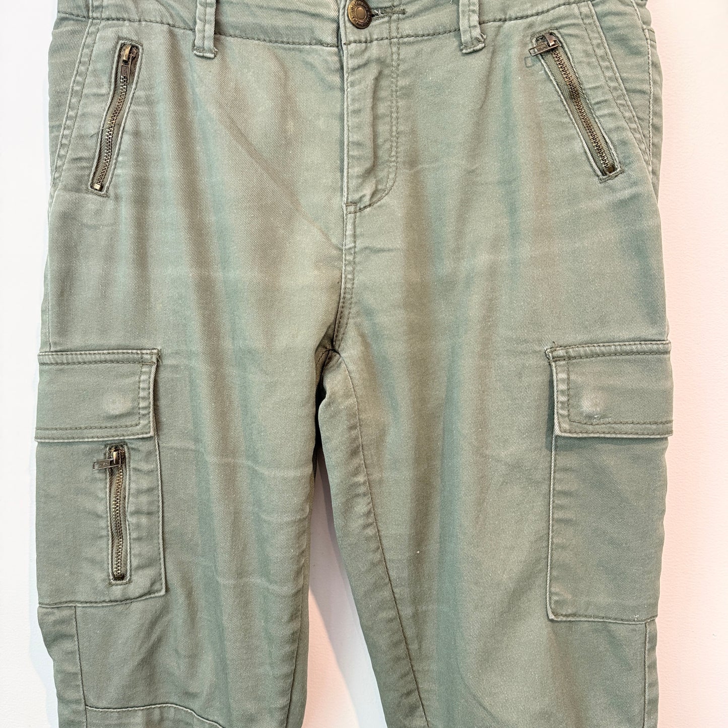 Jay Jays Olive Green Skinny Cargo Pants - Size 8