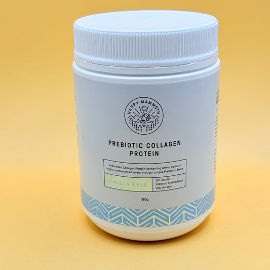 Happy Mammoth Prebiotic Collagen Protein Vanilla Bean 360g
