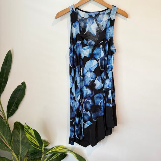 Simply Vera VERA WANG Dress - Blue Abstract Floral - Size XS