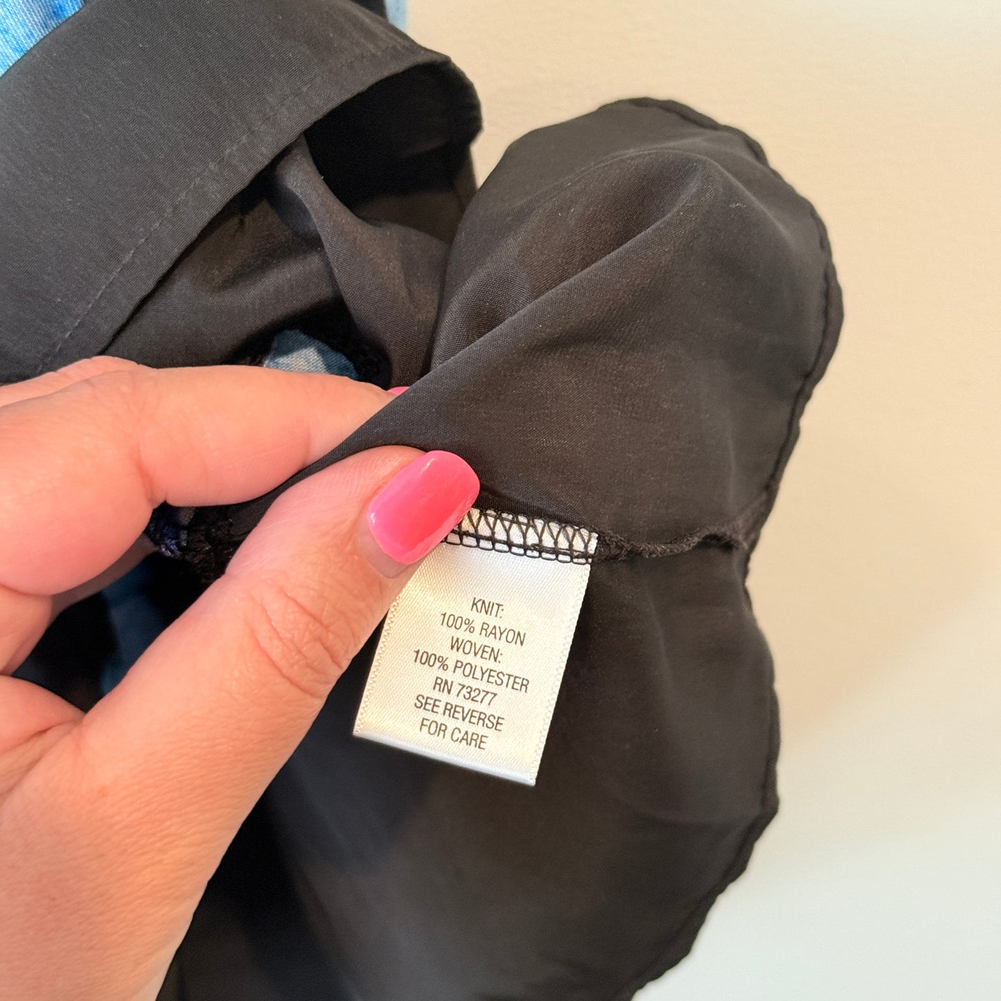 Simply Vera VERA WANG Dress - Blue Abstract Floral - Size XS