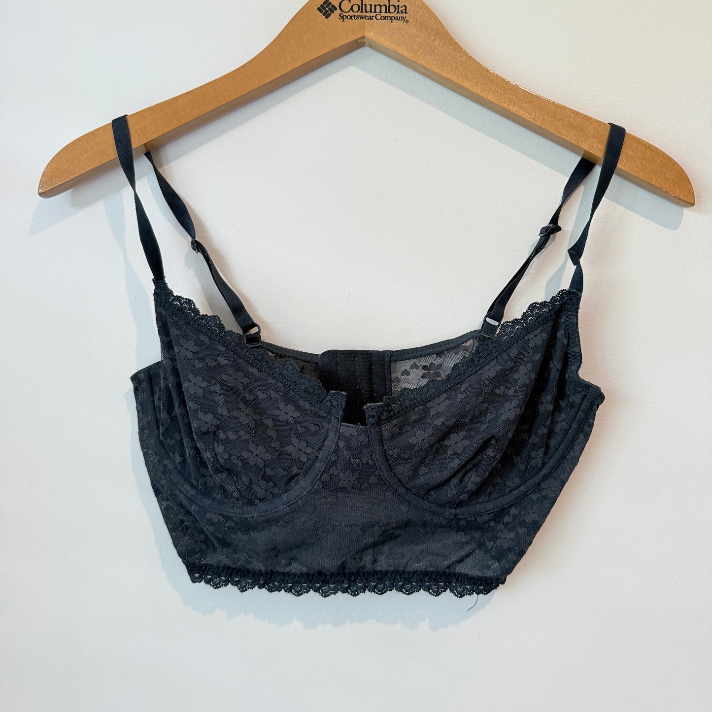GLASSONS Lace Bralette- Black - Size 10