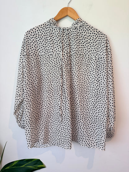 Zara Size XS Polka Dot Blouse