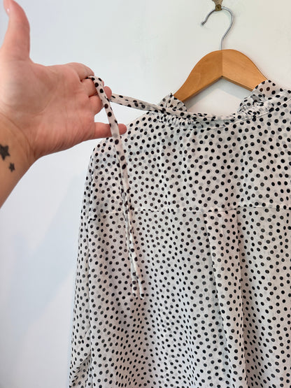 Zara Size XS Polka Dot Blouse