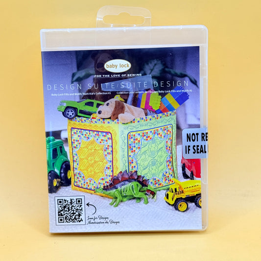 Baby Lock Design Suite Design Collection #1 - Fills & Motifs Team Kids Collection #1