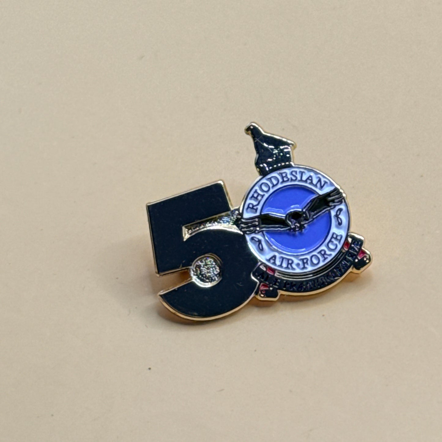 Rhodesian Air Force 50th Anniversary Lapel Pin