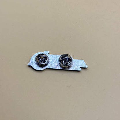Silver Certified Rider Lapel Pin