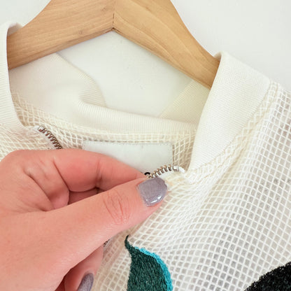 Country Road Size 6 White Floral Full-Zip Jacket