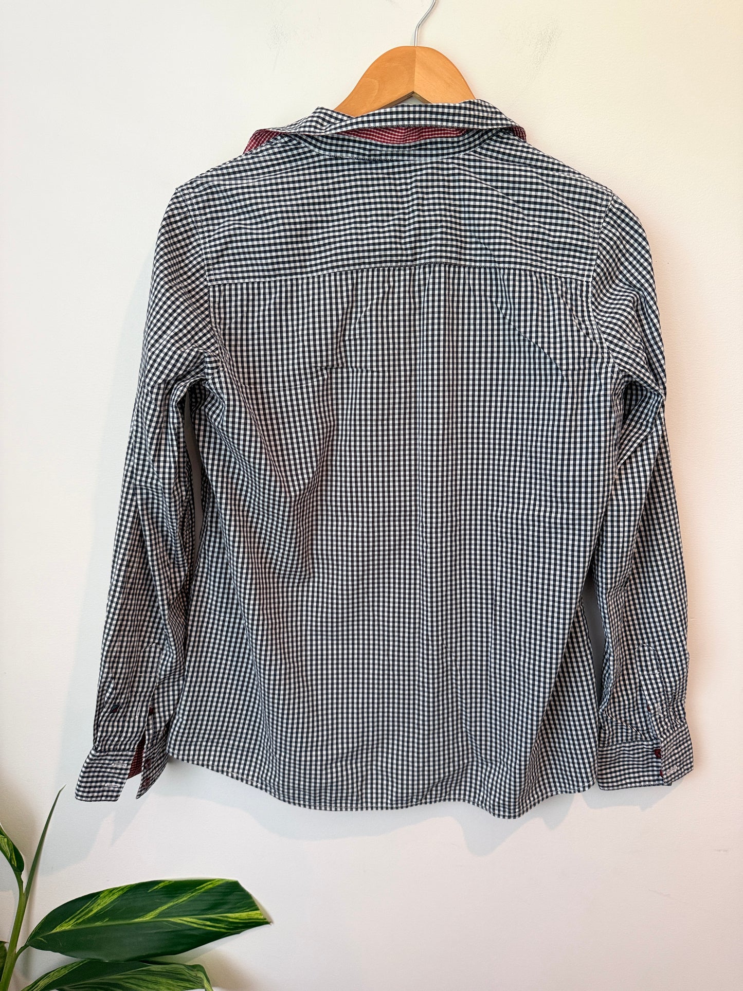 Redgreen Size 40 Gingham Button-Up Shirt