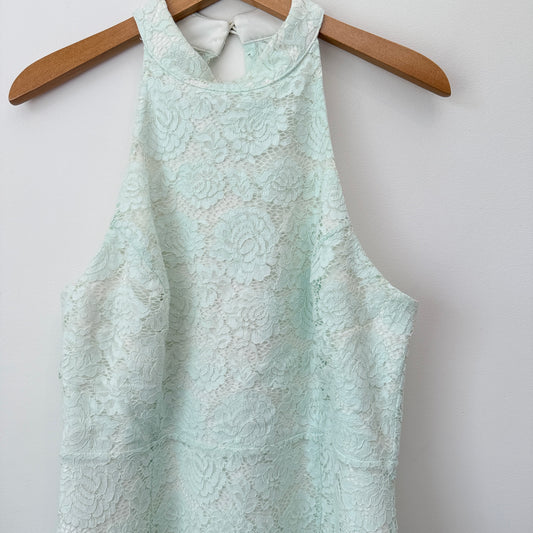 FRESH SOUL Dress - Mint Green Lace Halter 46cm U/Arm