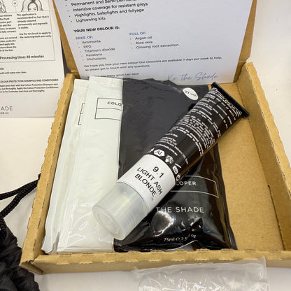 The shade custom hair colour kit 9.1 light blonde ash - hair color health and wellness