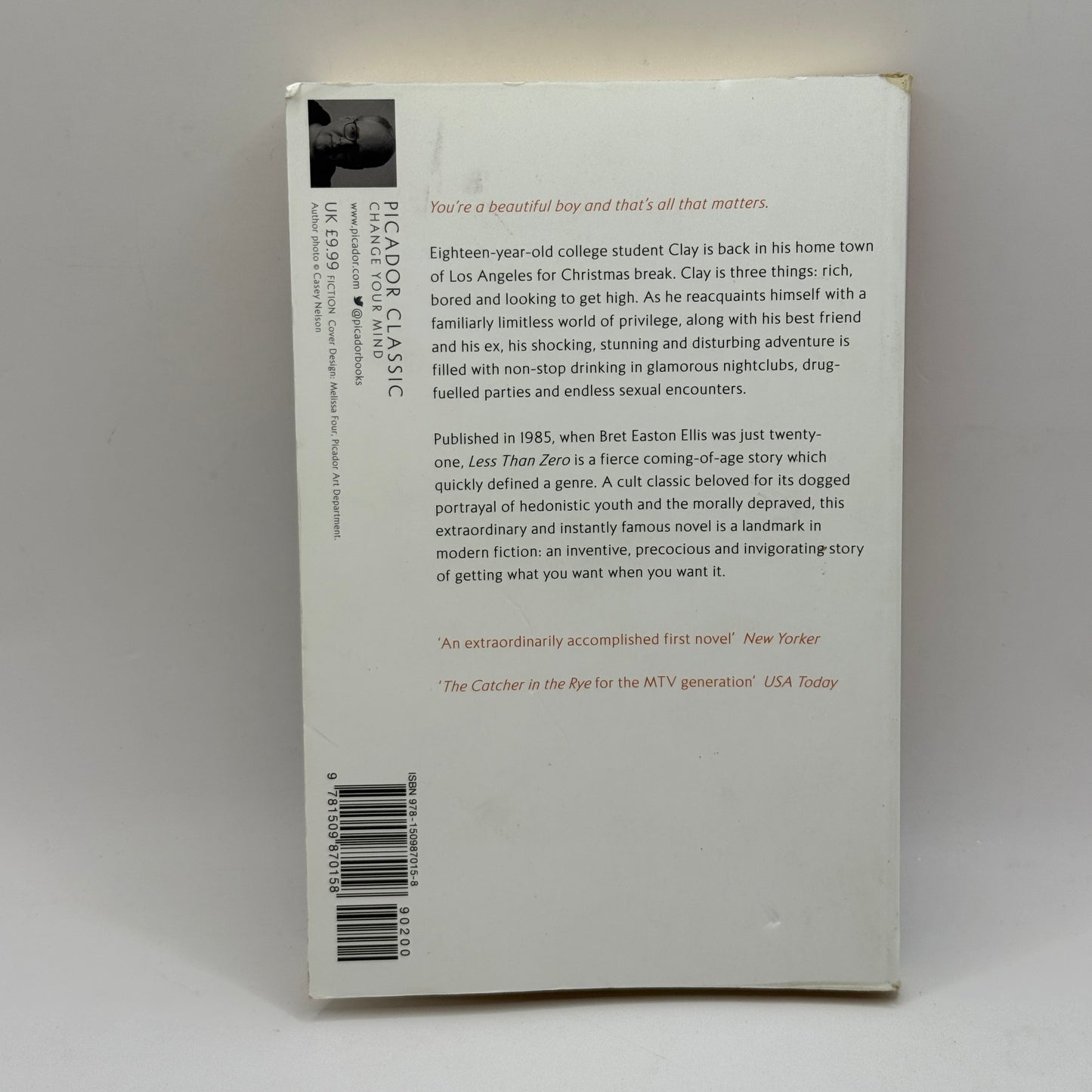 Less Than Zero by Bret Easton Ellis