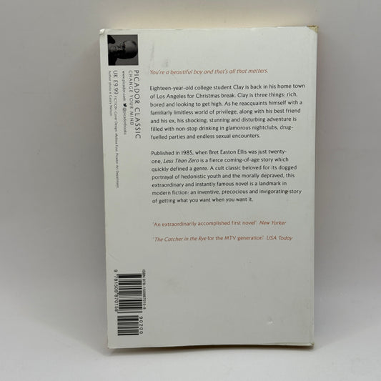 Less Than Zero by Bret Easton Ellis