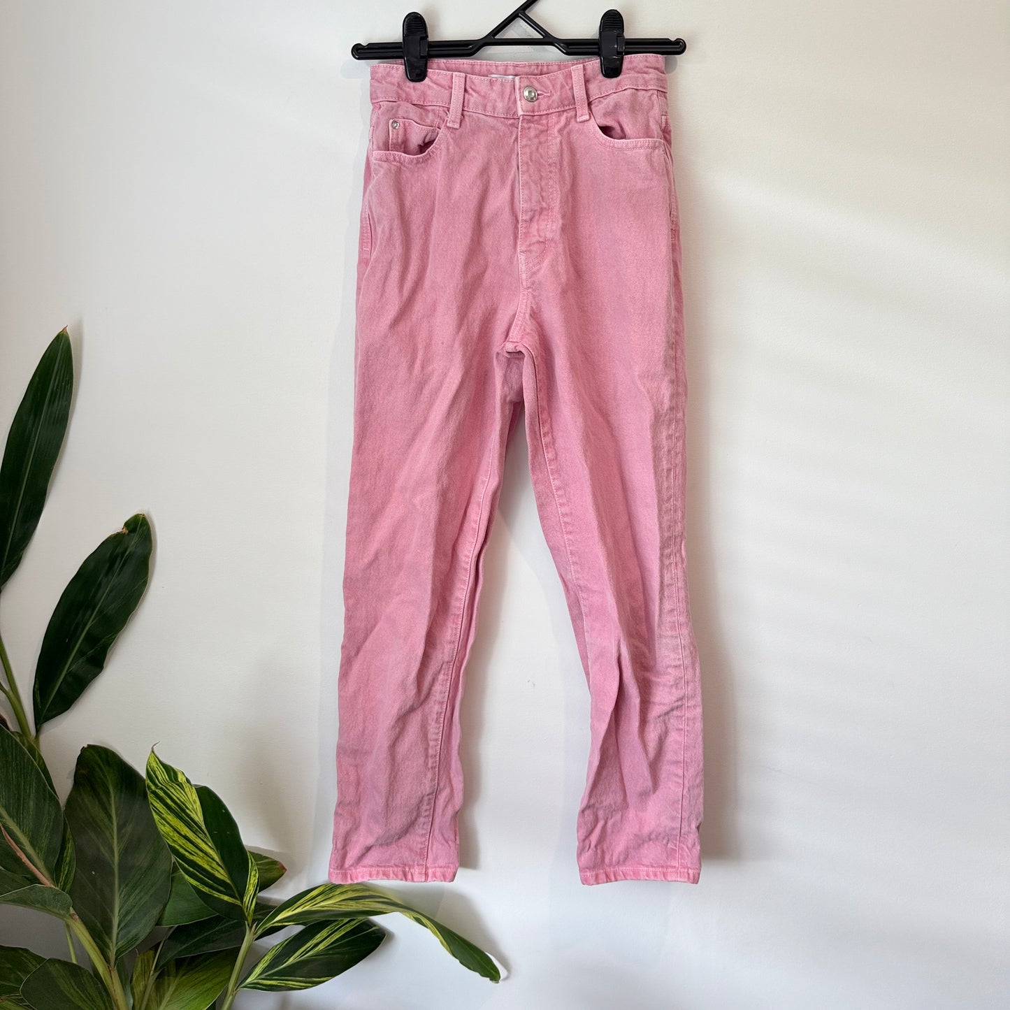 ZARA Pants Pink Straight Leg Jeans - Size 6