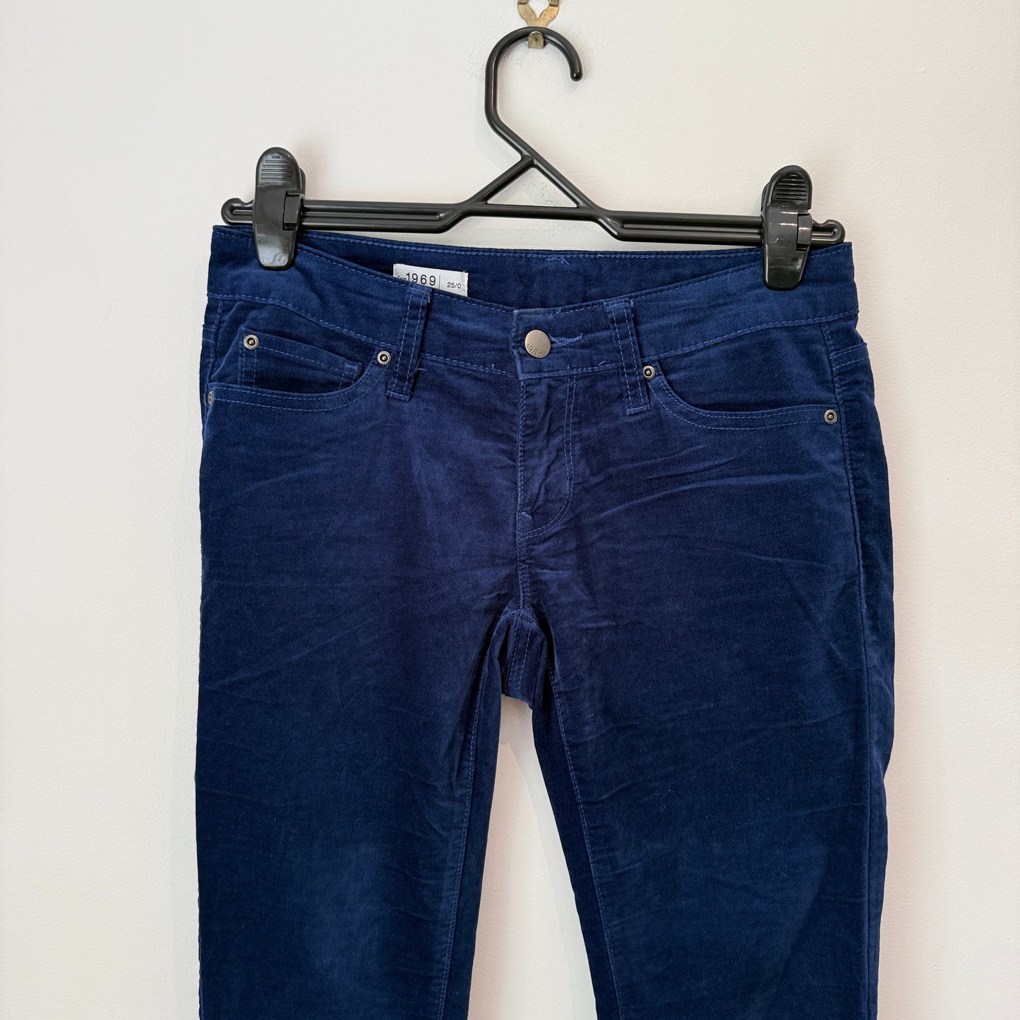 GAP 1969 Jeans Navy Blue Corduroy Skinny - Size 25/0