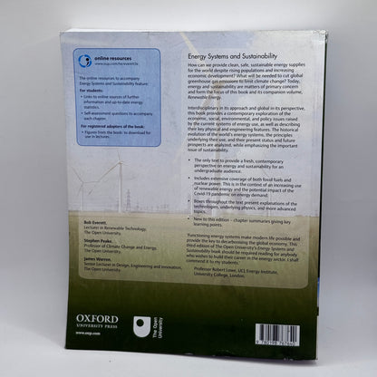 Energy Systems & Sustainability (Third Edition) by Bob Everett, Stephen Peake & James Warren