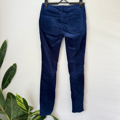 GAP 1969 Jeans Navy Blue Corduroy Skinny - Size 25/0