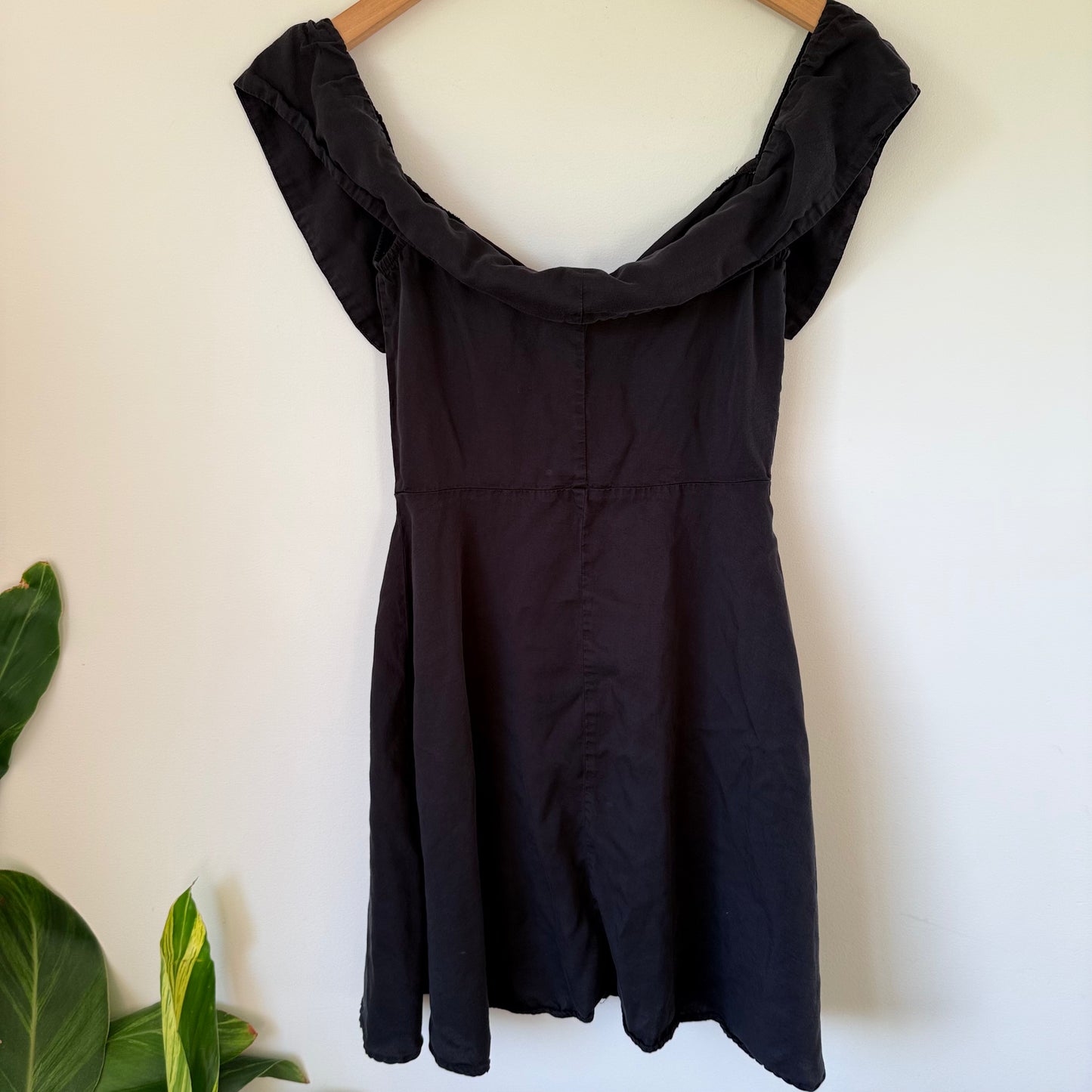 Cotton:On Size S Black Button-Down Dress