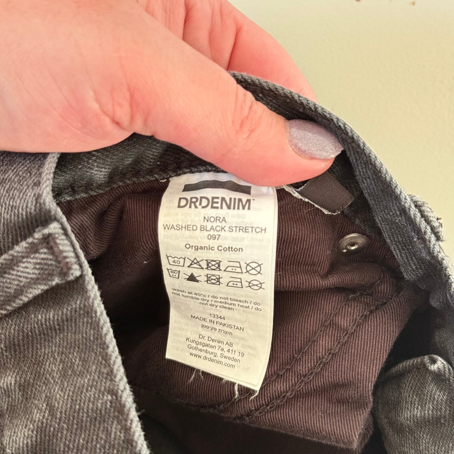 Dr Denim Size 30/32 Black Nora Denim Jeans