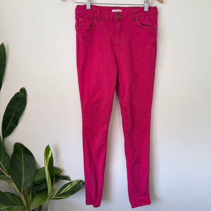 Tu Woman Size 10L Pink Skinny Jeans