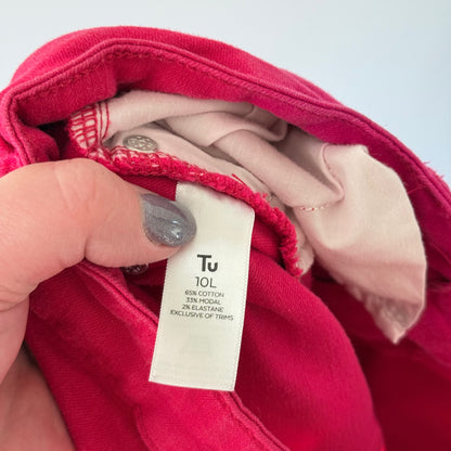 Tu Woman Size 10L Pink Skinny Jeans