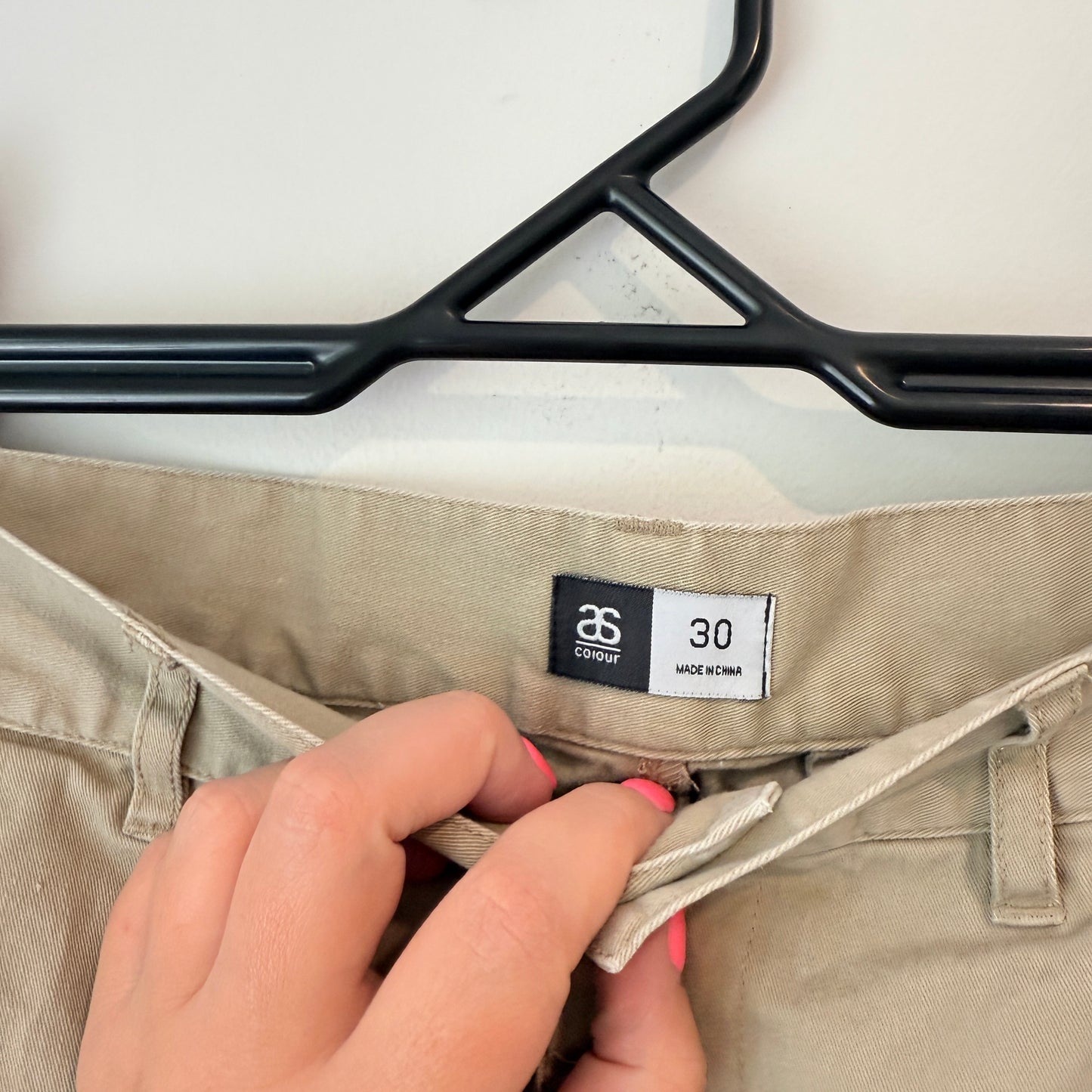 AS COLOUR Pants Khaki Chino - Size 30