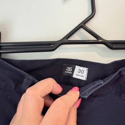 AS COLOUR Pants Navy Blue Chino - Size 30