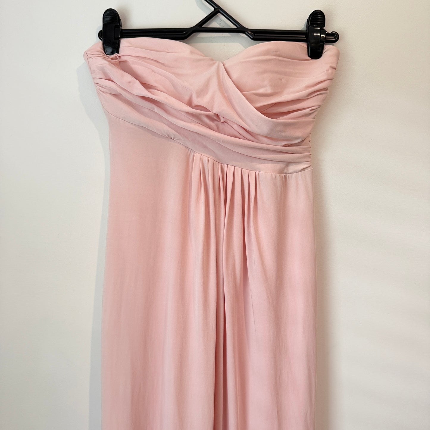 Light Pink Strapless Maxi Dress - U/Arm 39cm