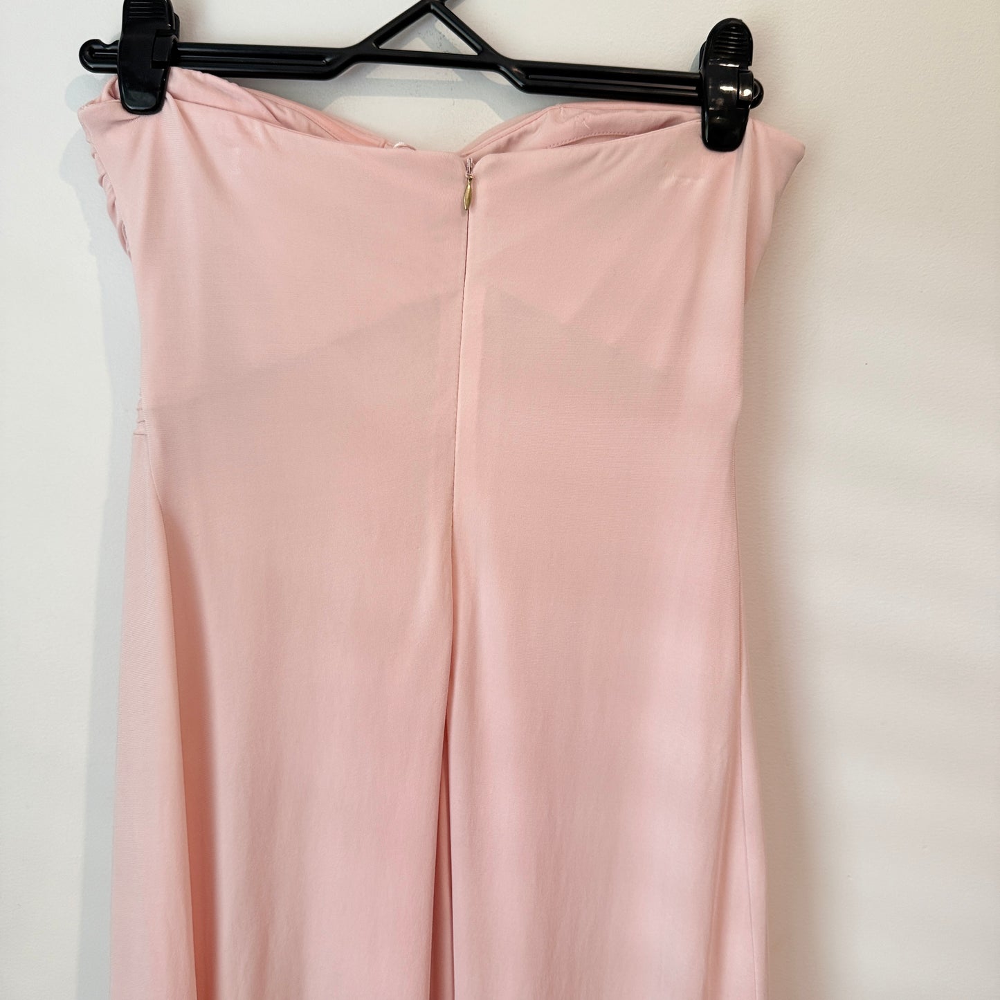 Light Pink Strapless Maxi Dress - U/Arm 39cm