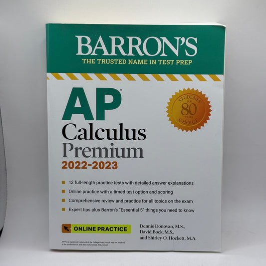 Barron’s AP Calculus Premium 2022–2023