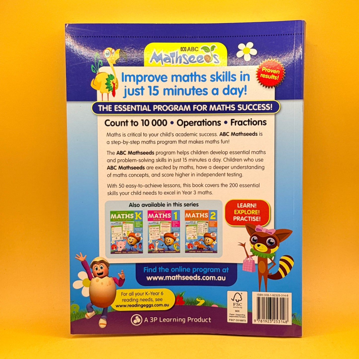 200 Essential Maths Skills for Year 3 by ABC Mathseeds