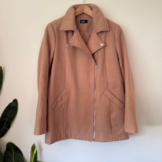 Dotti Size 10 Beige Overcoat