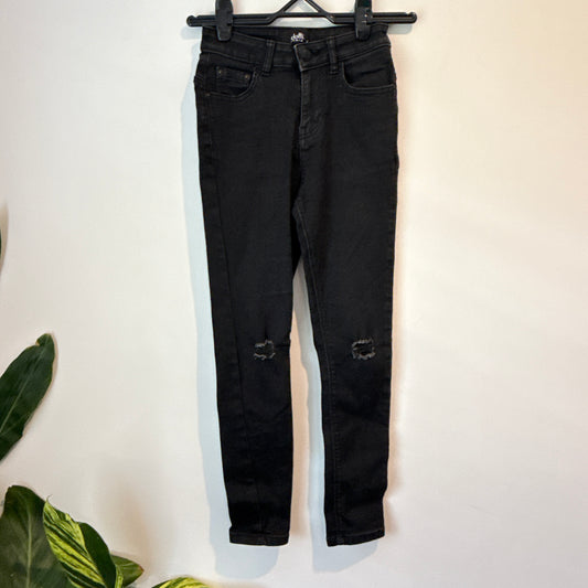 Dotti denim Jeans Black Distressed Skinny - Size S