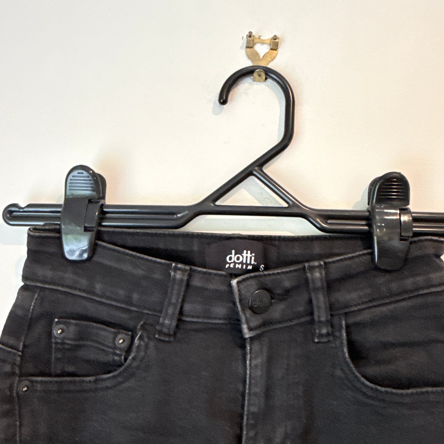 Dotti denim Jeans Black Distressed Skinny - Size S