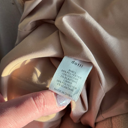 Dotti Size 10 Beige Overcoat