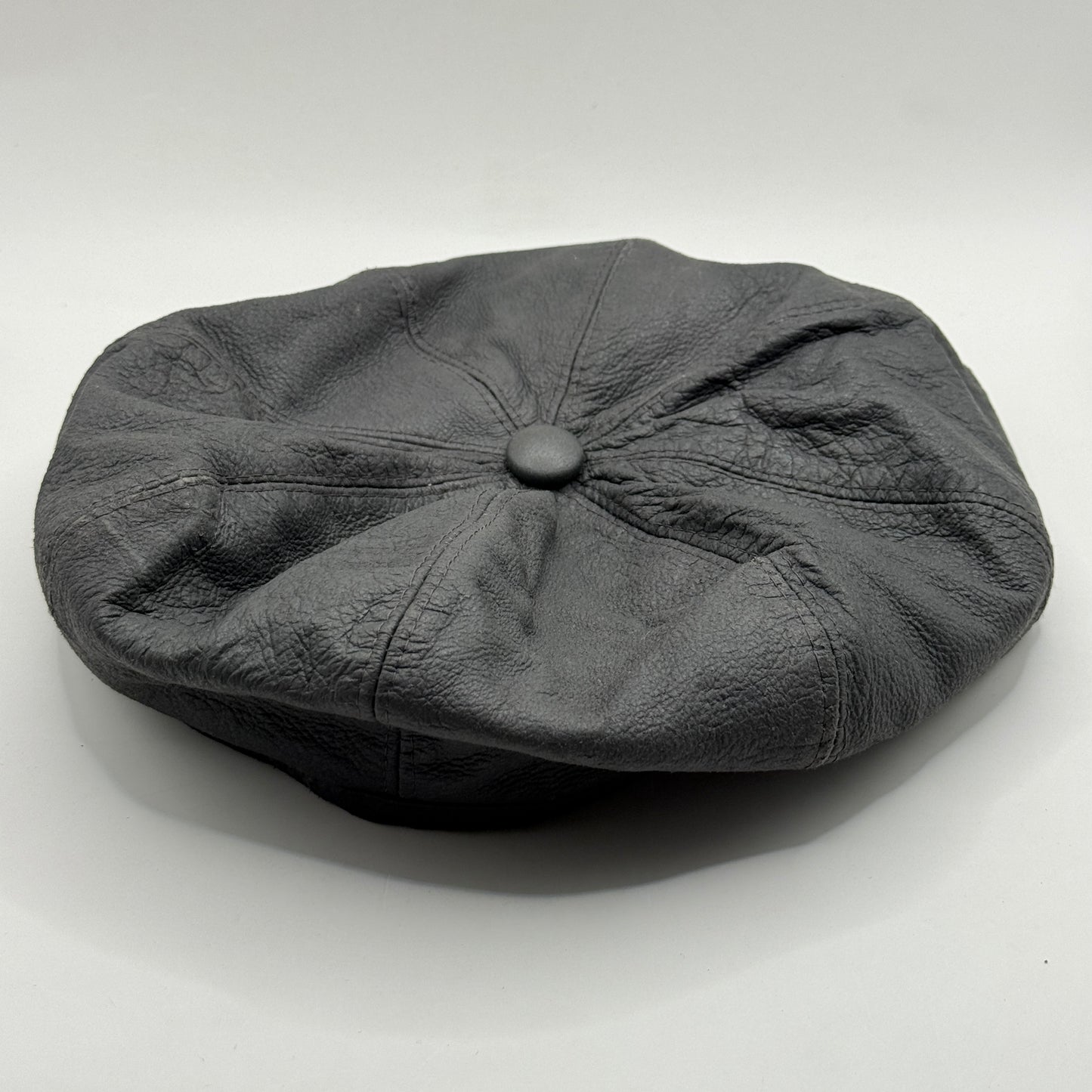 Leather Beret Grey – One Size