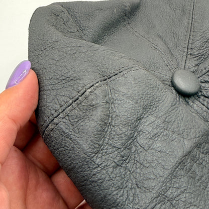 Leather Beret Grey – One Size