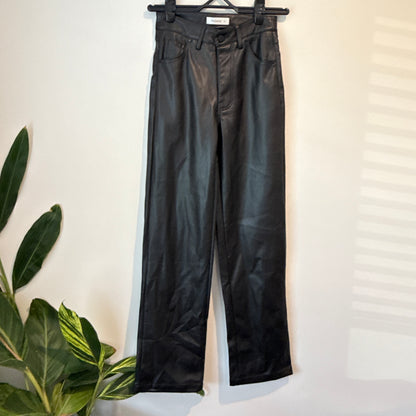 PAGANI Pants Black Faux Leather - Size 6