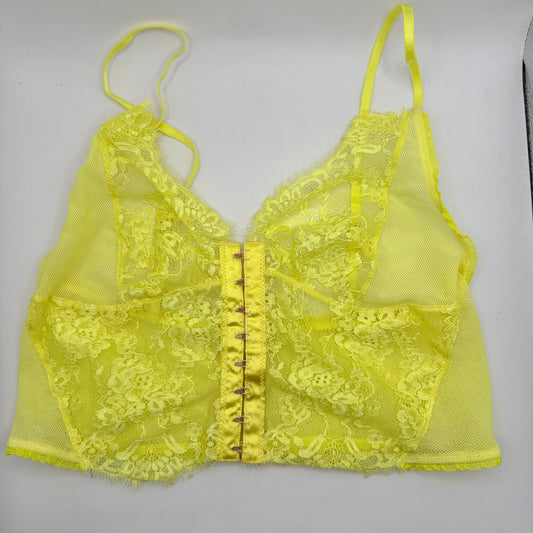 Lonely Vibrant Yellow Lace Bralette – 10B / 32B