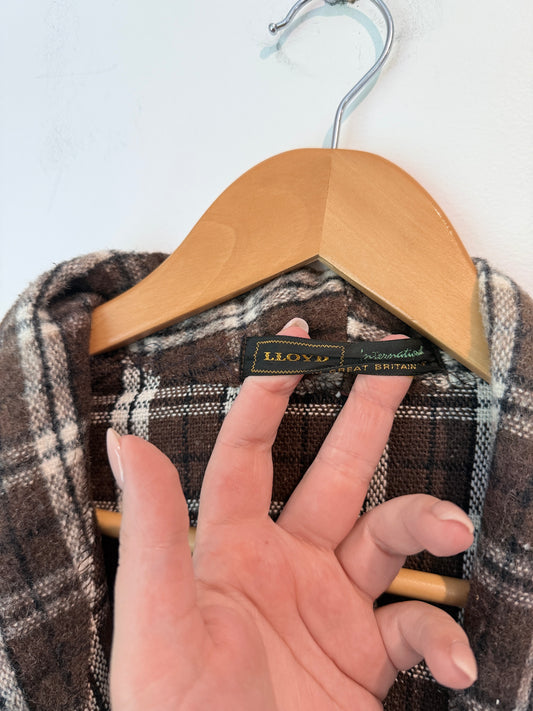 Lloyd Plaid Wool Robe
