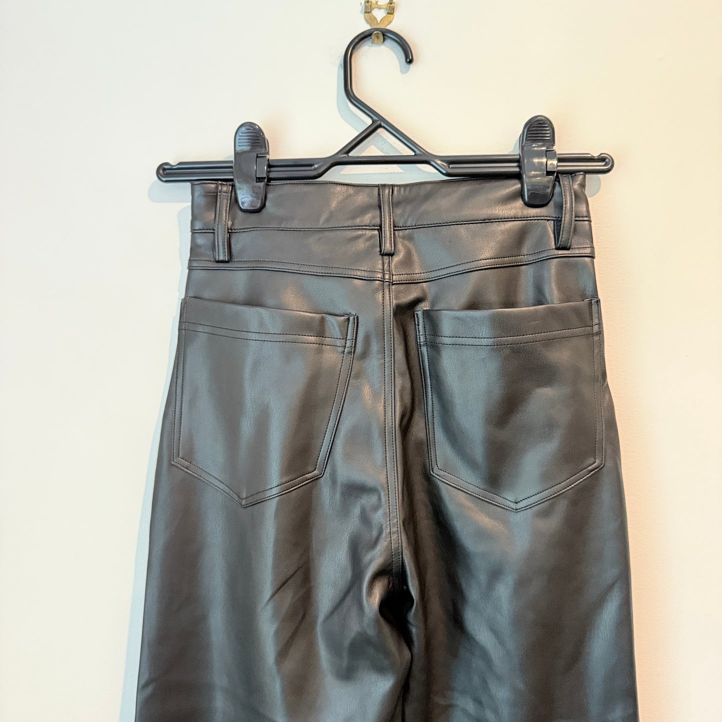 PAGANI Pants Black Faux Leather - Size 6