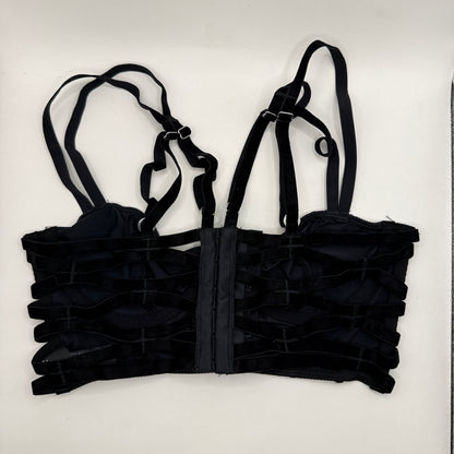 Lonely Black Multi-Strap Underwire Bra – 8C / 30C