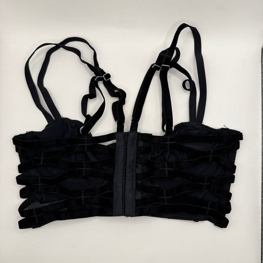 Lonely Black Multi-Strap Underwire Bra – 8C / 30C