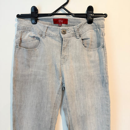O.SA Size M Gray Straight-Leg Jeans