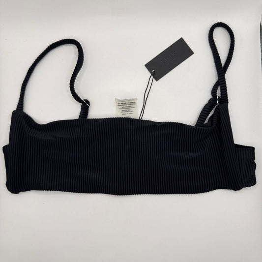 Glassons SWIM Black Ribbed Bikini Top – Size 12