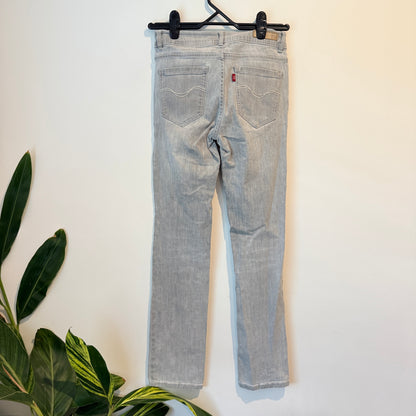 O.SA Size M Gray Straight-Leg Jeans